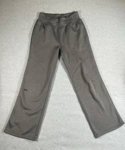Under Armour Women’s Wide Leg Lounge Pants Gray Fleece Yoga Sweatpants S