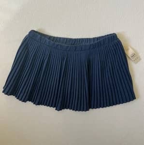 NWT No Boundaries Pleated Mini Tennis Skort M 8-10 Cadet Blue Preppy