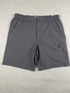 Weatherproof Vintage Mens 36 Gray Stretch Hiking Golf Shorts Utility Outdoor