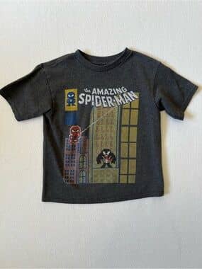 Marvel Spider-Man Venom Pixel Graphic Tee Youth S Y2K Retro Gaming